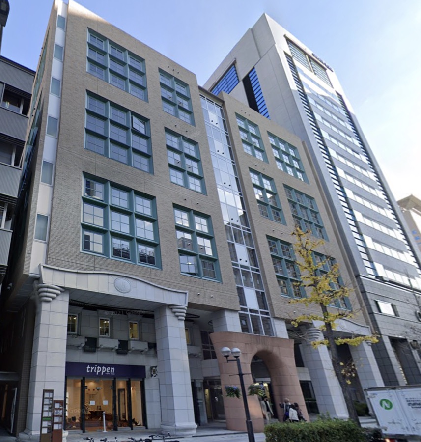 The Nihon Building on Kyomachi street, Kobe — location of the Shinyo Koeki head office